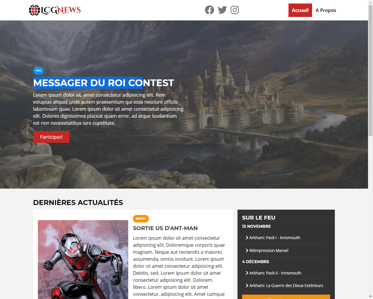  Aperçu de LCG-News